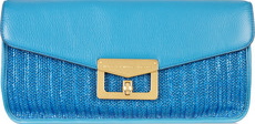 Bright and Blue Envelope Clutch
